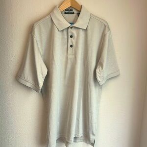 Men’s Solar Shield Performance wear collared shirt. UPF 30+ size L NWT